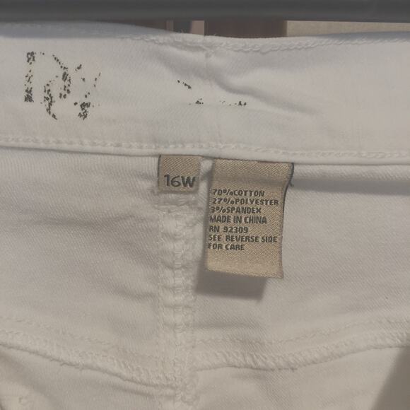 Diane Gilman DG2 White Burmuda Shorts 16W - Picture 3 of 5